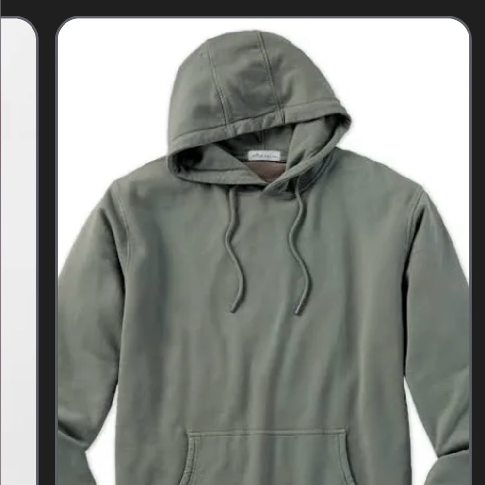 Peter Millar Lava Wash Hoodie, Green, Size Large